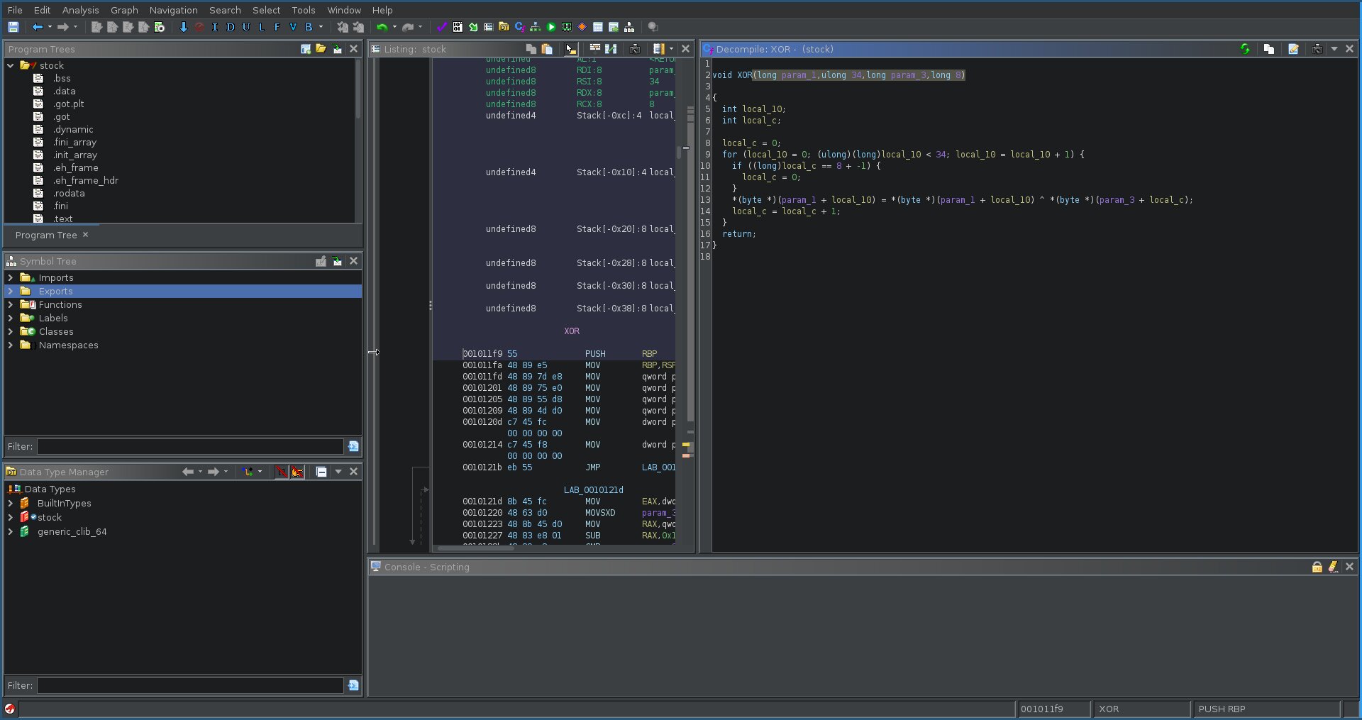 xor function variables renamed to constants